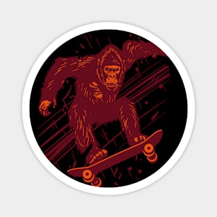 Ape Skating 92009 Magnet
